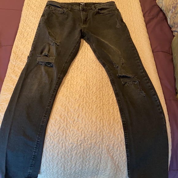 Cotton On Jeans Mens Cotton On Slim Leg Distressed Jeans Poshmark